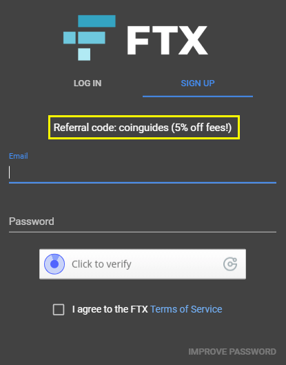 ftx odporúčací kód